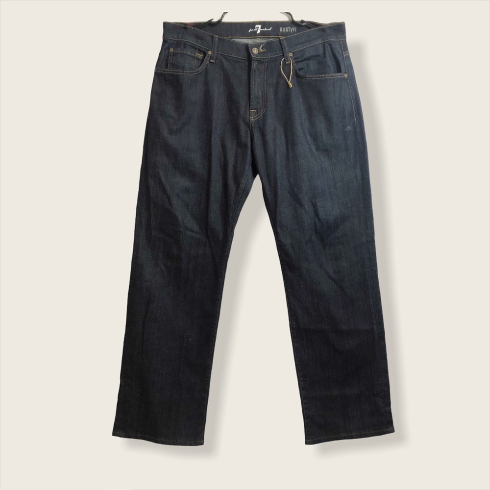 7 For all mankind Austyn Relaxed Straight Jeans 36